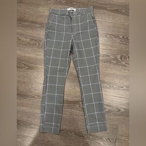 Hollister Black and White and baby blue  Plaid Pants size M